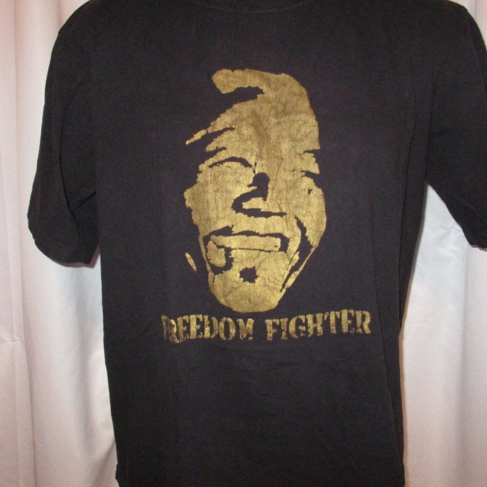 Freedom Fighter Nelson Mandela T Shirt XL Black - Picture 2 of 7
